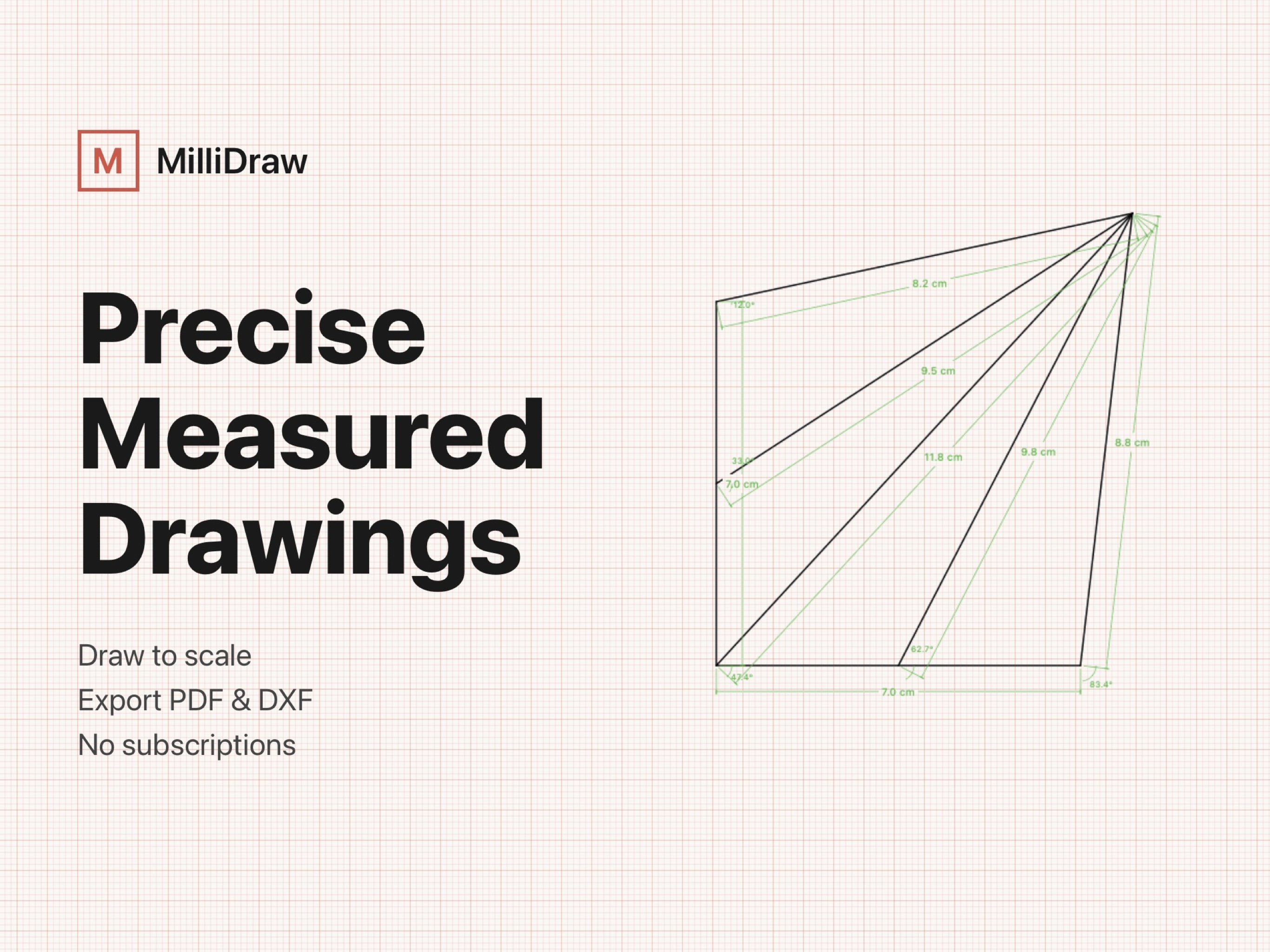MilliDraw - Technical drawing app for iPad